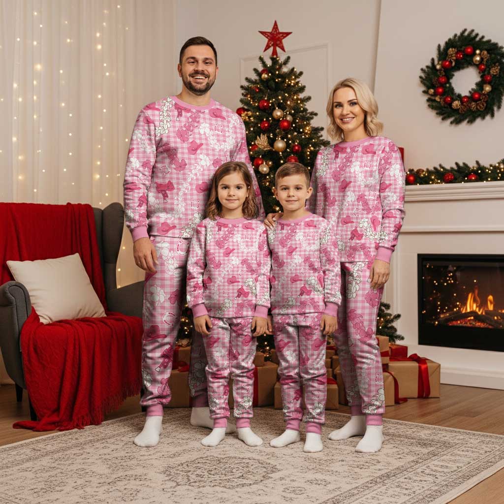 Paniolo Palaka Hawaiian Cowgirl Christmas Pajama Set - Polynesian Pride