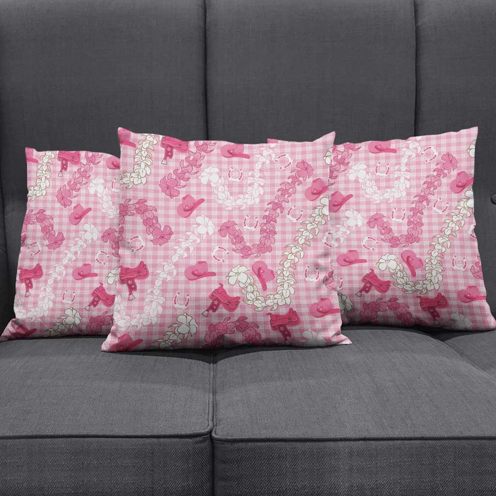 Paniolo Palaka Hawaiian Cowgirl Pillow Cover - Polynesian Pride