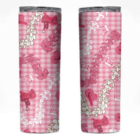 Paniolo Palaka Hawaiian Cowgirl Skinny Tumbler LT9 Pink - Polynesian Pride