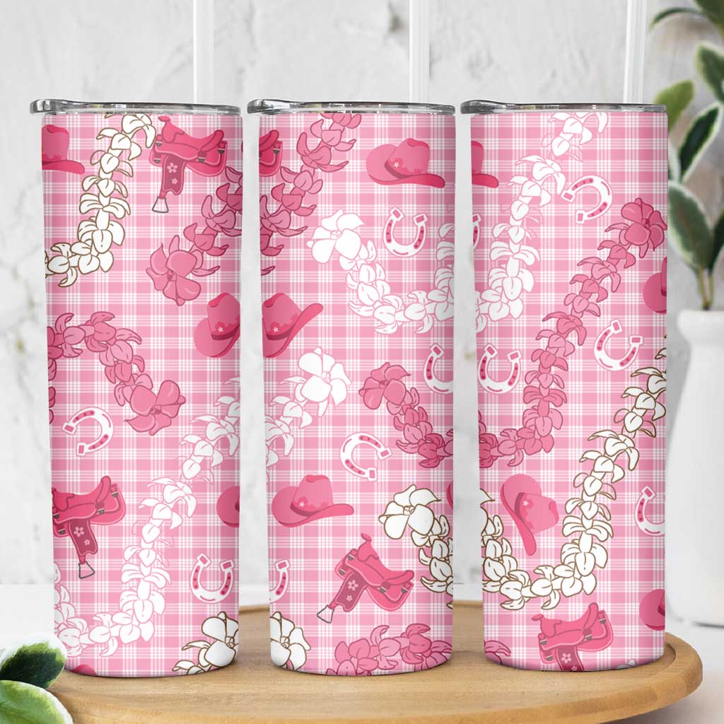 Paniolo Palaka Hawaiian Cowgirl Skinny Tumbler LT9 - Polynesian Pride