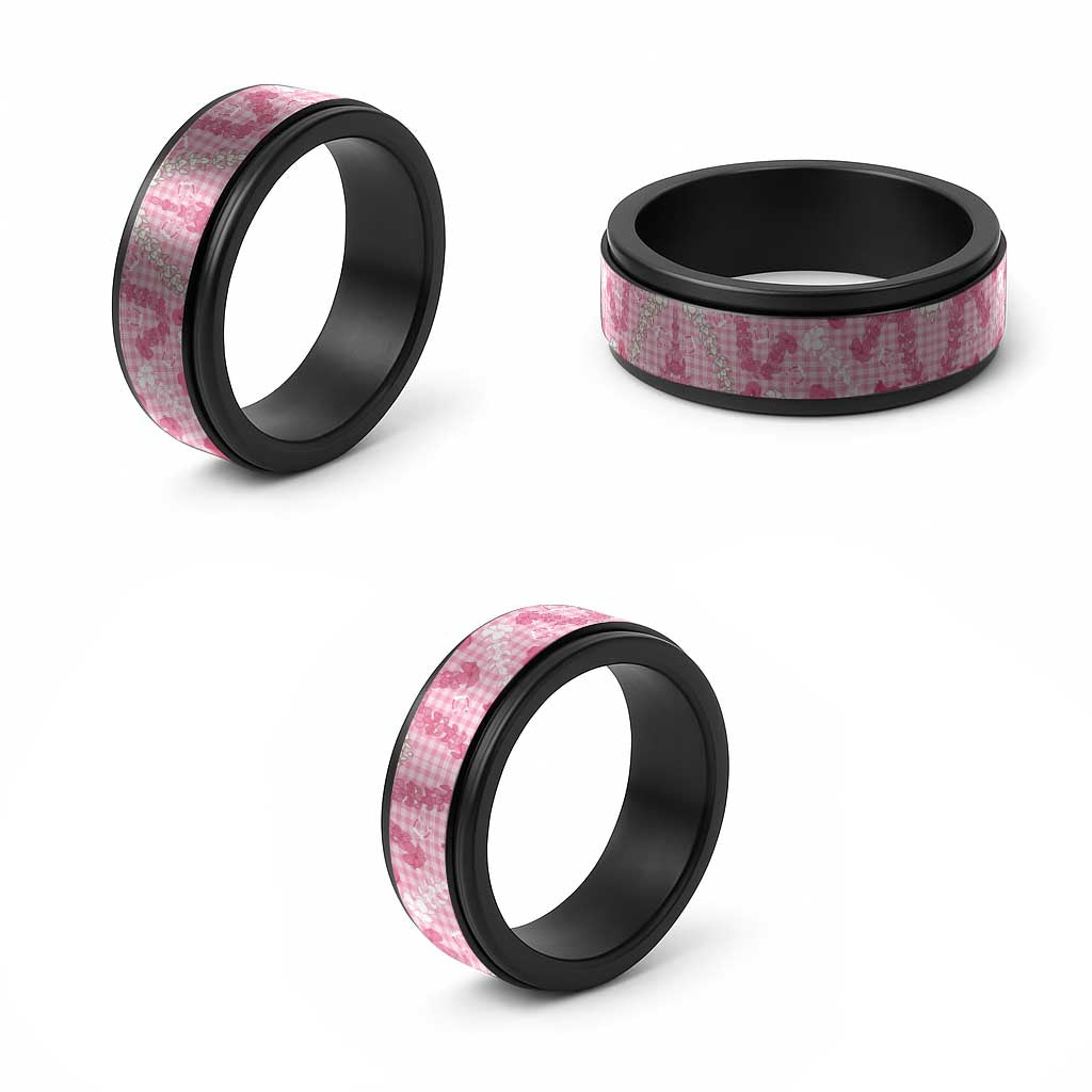 Paniolo Palaka Hawaiian Cowgirl Spinner Ring - Polynesian Pride