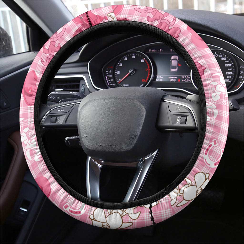Paniolo Palaka Hawaiian Cowgirl Steering Wheel Cover LT9 - Polynesian Pride