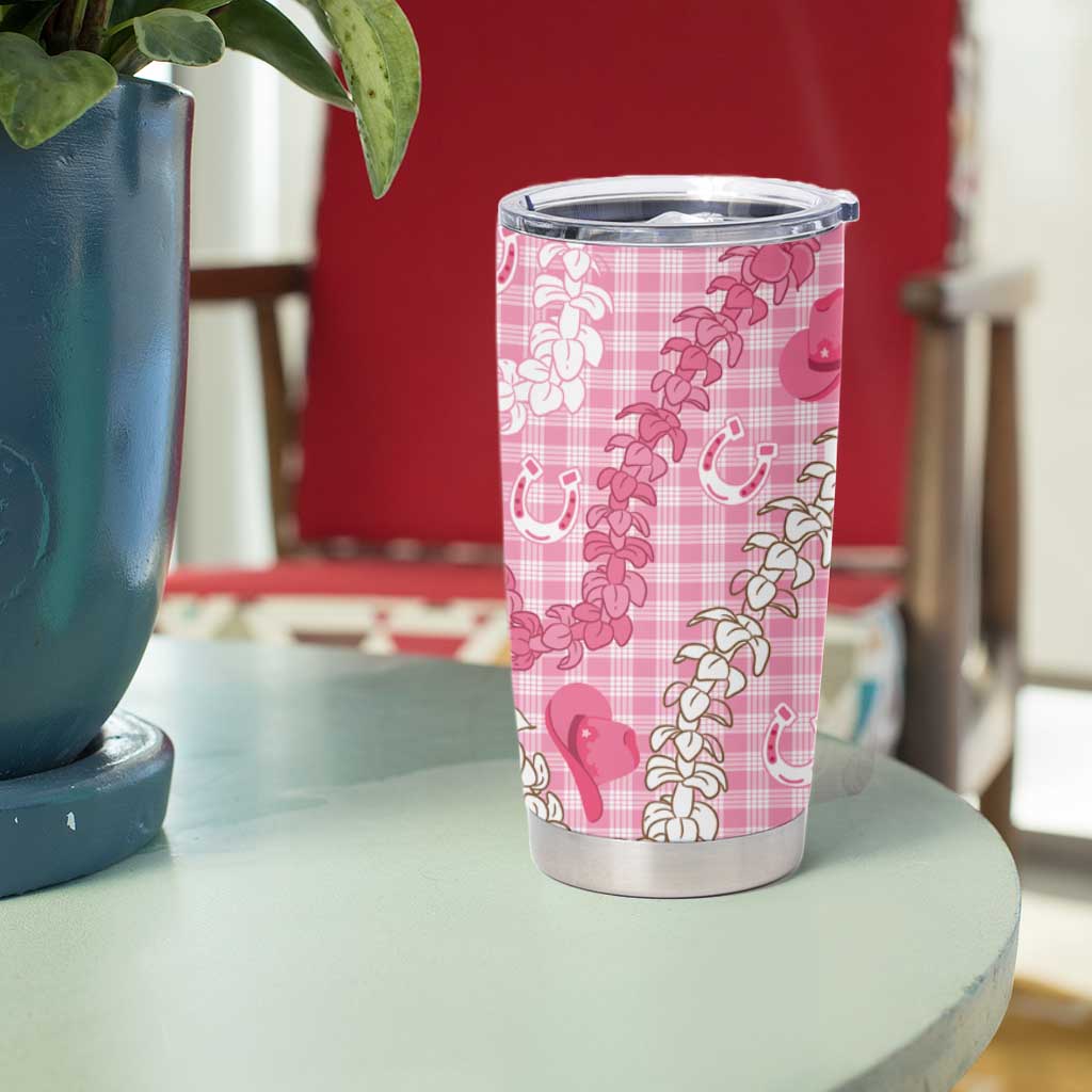Paniolo Palaka Hawaiian Cowgirl Tumbler Cup - Polynesian Pride