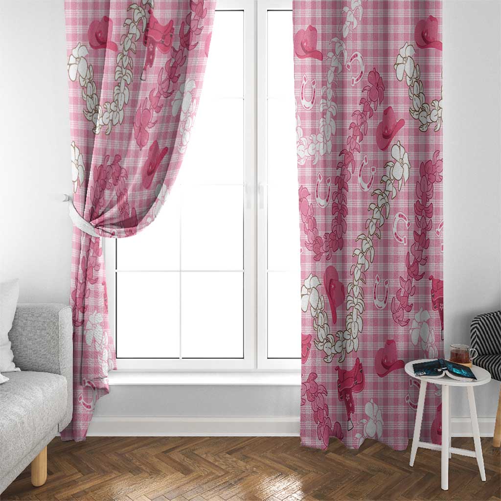 Paniolo Palaka Hawaiian Cowgirl Window Curtain - Polynesian Pride