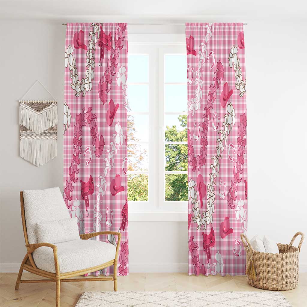 Paniolo Palaka Hawaiian Cowgirl Window Curtain - Polynesian Pride