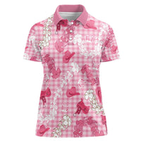 Paniolo Palaka Hawaiian Cowgirl Women Polo Shirt - Polynesian Pride
