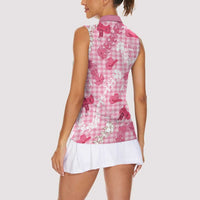 Paniolo Palaka Hawaiian Cowgirl Women Sleeveless Polo Shirt LT9 - Polynesian Pride