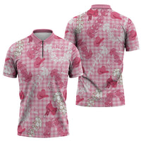 Paniolo Palaka Hawaiian Cowgirl Zipper Polo Shirt - Polynesian Pride
