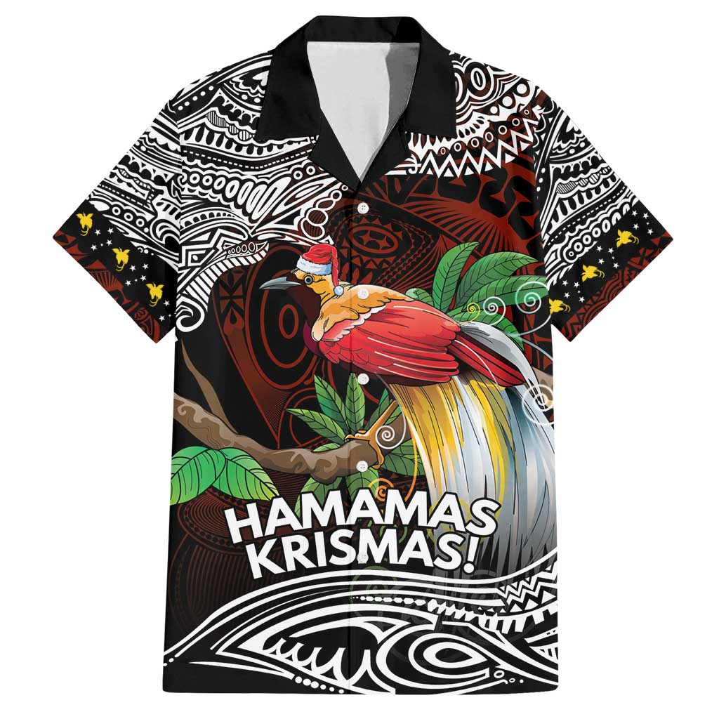 Papua New Guinea Christmas Family Matching Off Shoulder Short Dress and Hawaiian Shirt - Polynesian Pride