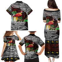 Papua New Guinea Christmas Family Matching Puletasi and Hawaiian Shirt - Polynesian Pride
