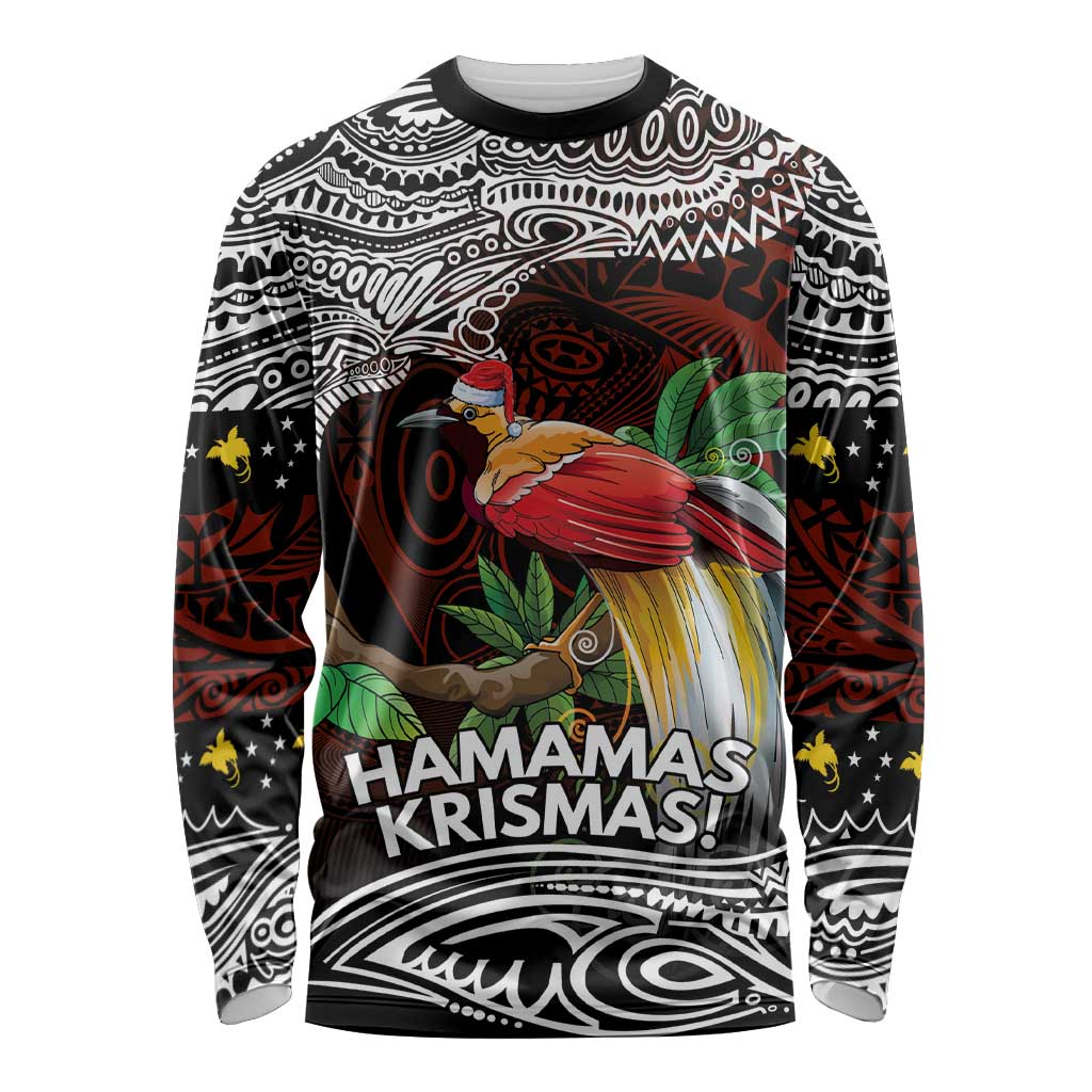 Papua New Guinea Christmas Long Sleeve Shirt - Polynesian Pride