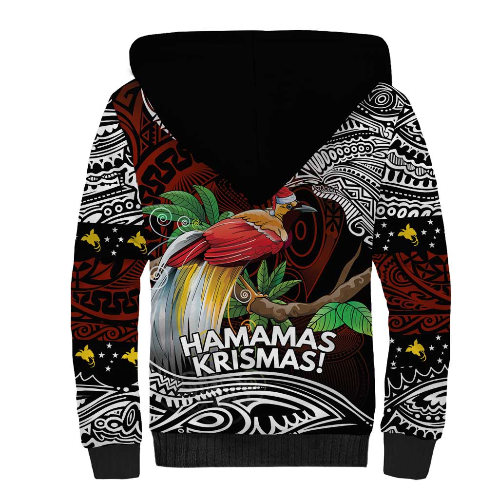 Papua New Guinea Christmas Sherpa Hoodie LT9 - Polynesian Pride