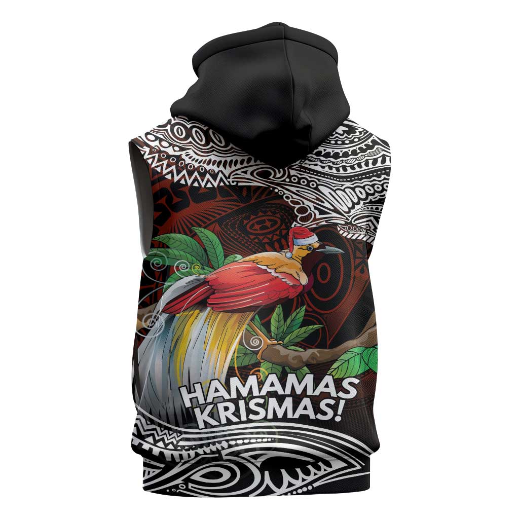 Papua New Guinea Christmas Sleeveless Hoodie LT9 - Polynesian Pride