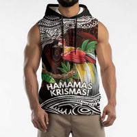 Papua New Guinea Christmas Sleeveless Hoodie LT9 - Polynesian Pride