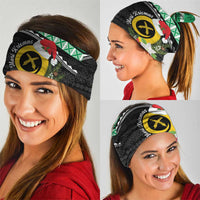 Vanuatu Pig's Tusk Meri Krismas! Neck Gaiter Vanuatuan Sand Drawing Pattern - Polynesian Pride