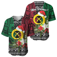 Vanuatu Pig's Tusk Meri Krismas! Baseball Jersey Vanuatuan Ancient Art Spirit - Polynesian Pride