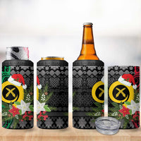 Vanuatu Pig's Tusk Meri Krismas! 4 in 1 Can Cooler Tumbler Vanuatuan Ancient Art Spirit LT9 - Polynesian Pride