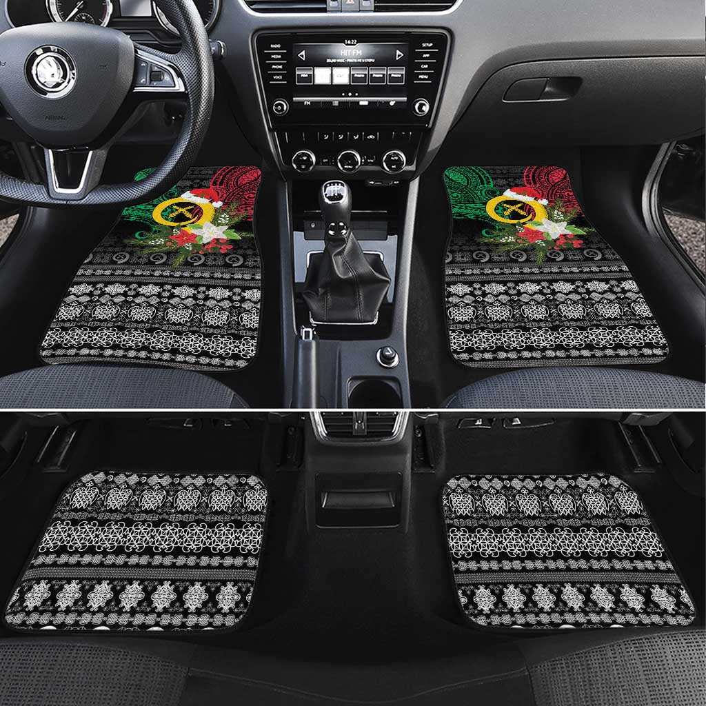 Vanuatu Pig's Tusk Meri Krismas! Car Mats Vanuatuan Ancient Art Spirit - Polynesian Pride