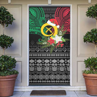 Vanuatu Pig's Tusk Meri Krismas! Door Cover Vanuatuan Ancient Art Spirit LT9 Black - Polynesian Pride