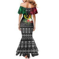 Vanuatu Pig's Tusk Meri Krismas! Family Matching Mermaid Dress and Hawaiian Shirt Vanuatuan Ancient Art Spirit LT9 - Polynesian Pride