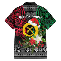 Vanuatu Pig's Tusk Meri Krismas! Family Matching Off Shoulder Short Dress and Hawaiian Shirt Vanuatuan Ancient Art Spirit LT9 - Polynesian Pride