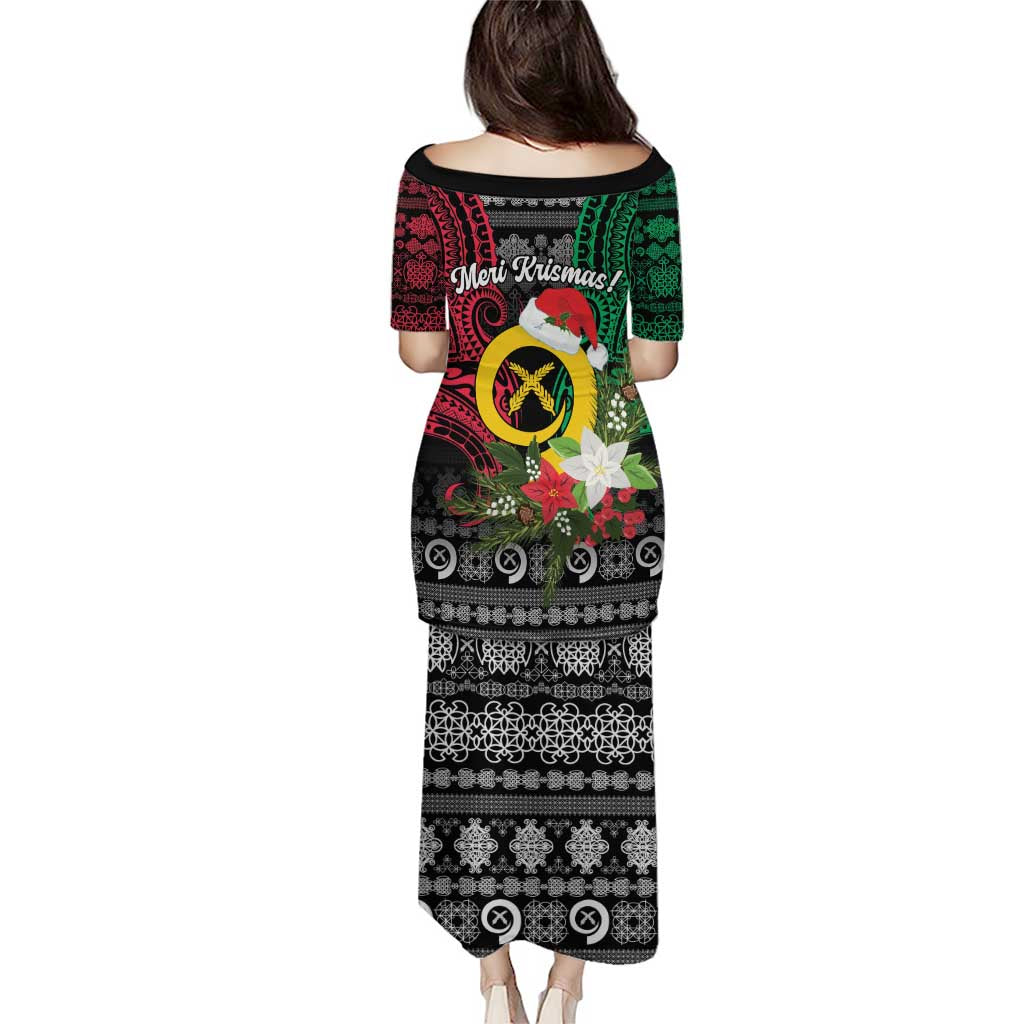Vanuatu Pig's Tusk Meri Krismas! Family Matching Puletasi and Hawaiian Shirt Vanuatuan Ancient Art Spirit LT9 - Polynesian Pride