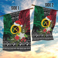 Vanuatu Pig's Tusk Meri Krismas! Garden Flag Vanuatuan Ancient Art Spirit LT9 - Polynesian Pride