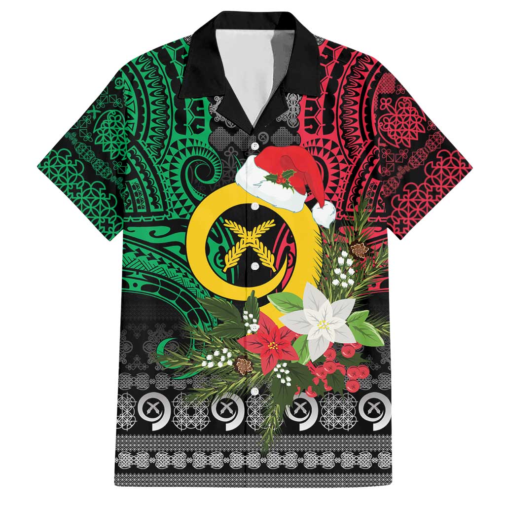 Vanuatu Pig's Tusk Meri Krismas! Hawaiian Shirt Vanuatuan Ancient Art Spirit - Polynesian Pride