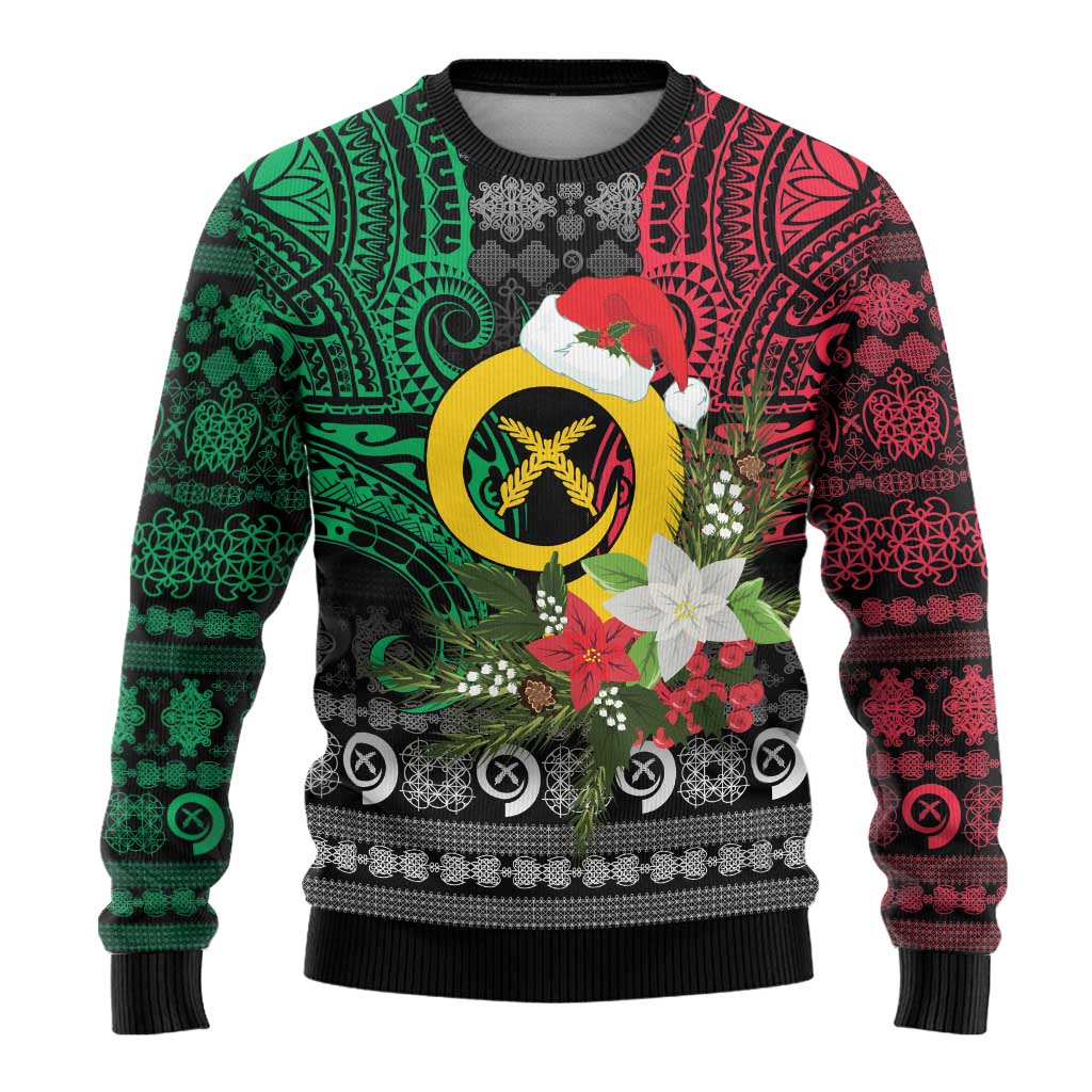 Vanuatu Pig's Tusk Meri Krismas! Ugly Christmas Sweater Vanuatuan Ancient Art Spirit LT9 - Polynesian Pride