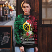 Vanuatu Pig's Tusk Meri Krismas! Ugly Christmas Sweater Vanuatuan Ancient Art Spirit LT9 - Polynesian Pride
