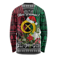 Vanuatu Pig's Tusk Meri Krismas! Long Sleeve Shirt Vanuatuan Ancient Art Spirit LT9 - Polynesian Pride