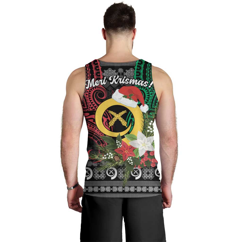 Vanuatu Pig's Tusk Meri Krismas! Men Tank Top Vanuatuan Ancient Art Spirit LT9 - Polynesian Pride