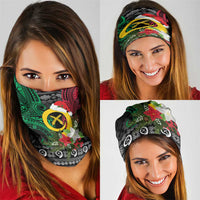 Vanuatu Pig's Tusk Meri Krismas! Neck Gaiter Vanuatuan Ancient Art Spirit - Polynesian Pride