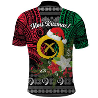 Vanuatu Pig's Tusk Meri Krismas! Polo Shirt Vanuatuan Ancient Art Spirit LT9 - Polynesian Pride