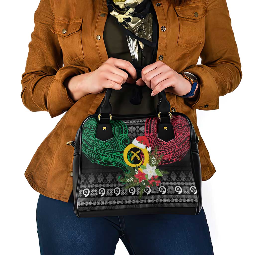 Vanuatu Pig's Tusk Meri Krismas! Shoulder Handbag Vanuatuan Ancient Art Spirit - Polynesian Pride