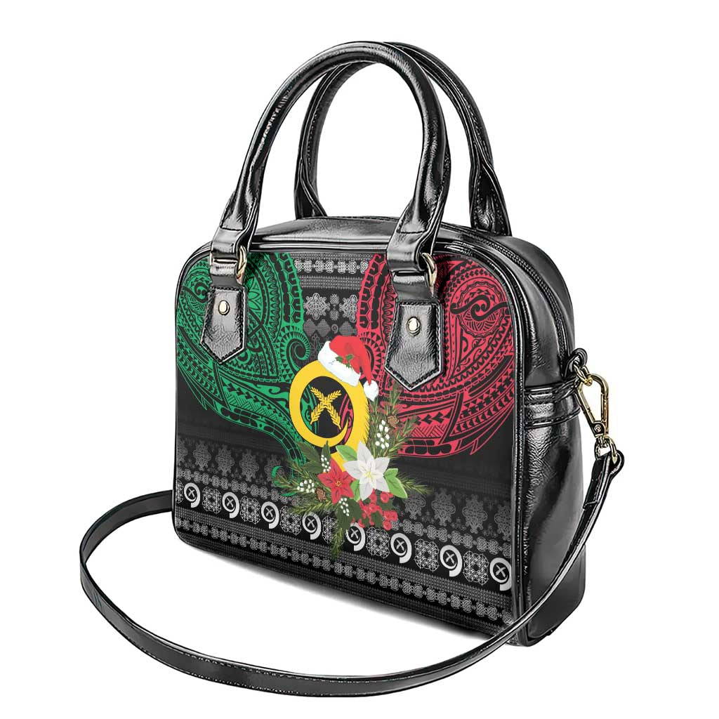 Vanuatu Pig's Tusk Meri Krismas! Shoulder Handbag Vanuatuan Ancient Art Spirit - Polynesian Pride