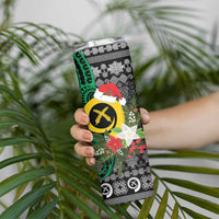 Vanuatu Pig's Tusk Meri Krismas! Skinny Tumbler Vanuatuan Ancient Art Spirit LT9 - Polynesian Pride
