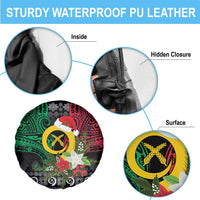 Vanuatu Pig's Tusk Meri Krismas! Spare Tire Cover Vanuatuan Ancient Art Spirit LT9 - Polynesian Pride