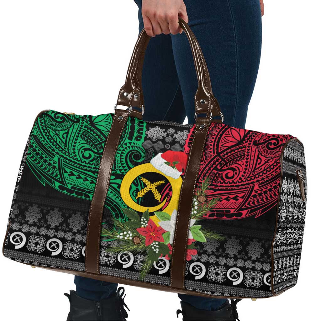 Vanuatu Pig's Tusk Meri Krismas! Travel Bag Vanuatuan Ancient Art Spirit LT9 - Polynesian Pride