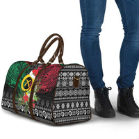 Vanuatu Pig's Tusk Meri Krismas! Travel Bag Vanuatuan Ancient Art Spirit LT9 - Polynesian Pride