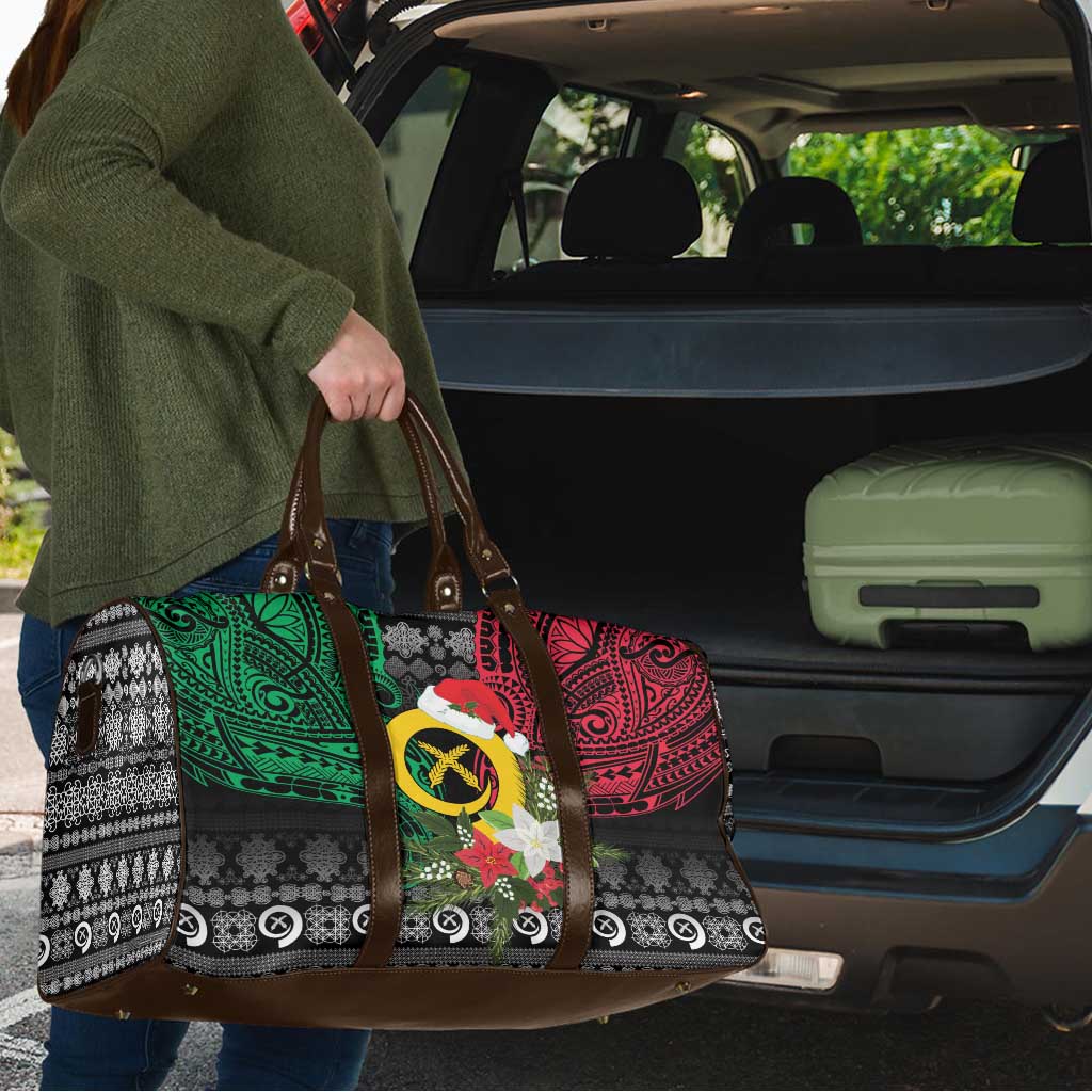 Vanuatu Pig's Tusk Meri Krismas! Travel Bag Vanuatuan Ancient Art Spirit LT9 - Polynesian Pride
