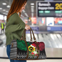 Vanuatu Pig's Tusk Meri Krismas! Travel Bag Vanuatuan Ancient Art Spirit LT9 - Polynesian Pride