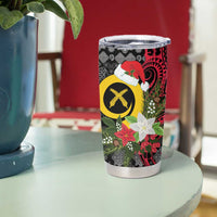 Vanuatu Pig's Tusk Meri Krismas! Tumbler Cup Vanuatuan Ancient Art Spirit LT9 - Polynesian Pride