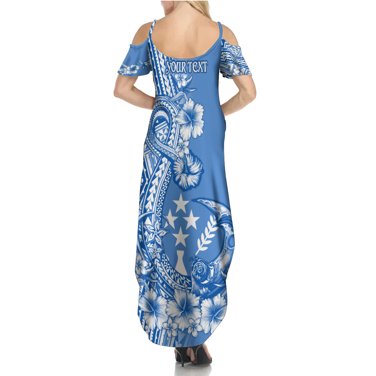 Kosrae Constitution Day Personalised Family Matching Summer Maxi Dress and Hawaiian Shirt Kusaie Hook Tattoo Special Polynesian Pattern LT9 - Polynesian Pride