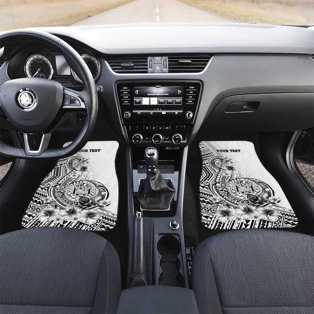 Ia Orana Tahiti Personalised Car Mats French Polynesia Hook Tattoo Special White Color LT9