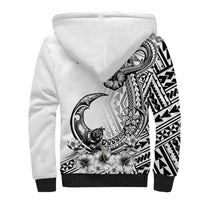 Ia Orana Tahiti Personalised Sherpa Hoodie French Polynesia Hook Tattoo Special White Color LT9 - Polynesian Pride