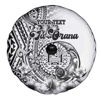 Ia Orana Tahiti Personalised Spare Tire Cover French Polynesia Hook Tattoo Special White Color LT9 - Polynesian Pride
