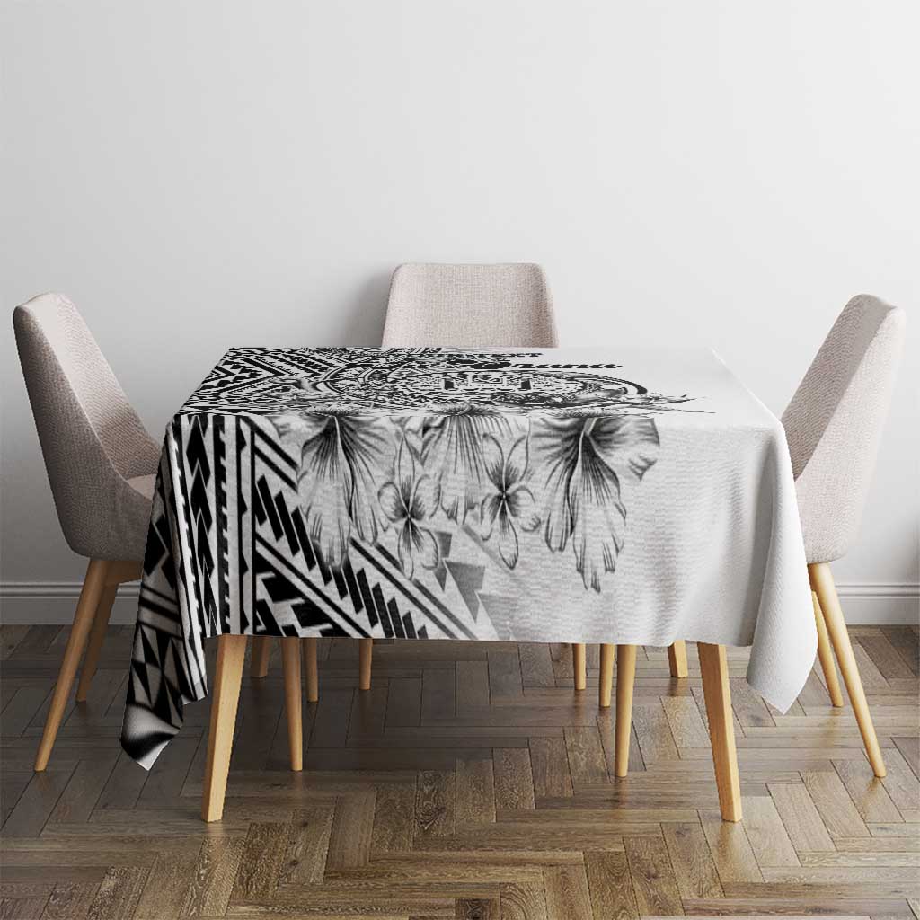 Ia Orana Tahiti Personalised Tablecloth French Polynesia Hook Tattoo Special White Color LT9 - Polynesian Pride