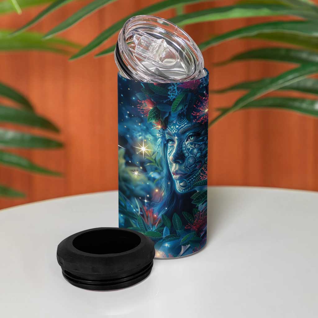 New Zealand Matariki Pohutukawa 4 in 1 Can Cooler Tumbler Te Mauri te Ora LT9 - Polynesian Pride