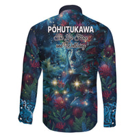 New Zealand Matariki Pohutukawa Family Matching Off Shoulder Short Dress and Hawaiian Shirt Te Mauri te Ora LT9 - Polynesian Pride